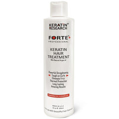 KERATIN RESEARCH Keratin Forte Conditioner bottle front showing smooth curls benefit