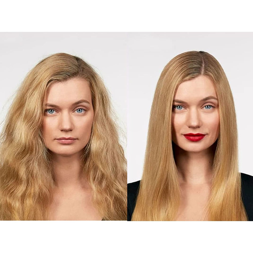 Smooth, shiny, frizz-free finish achieved with Keratin Research treatment.
