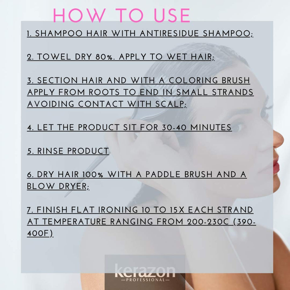 Kerazon Intensive BTX Treatment results on dry hair with added volume