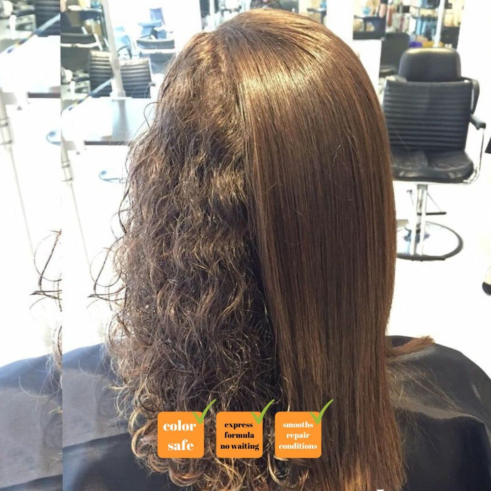 Kerazon Professional hair shine after-treatment closeup of glossy strands