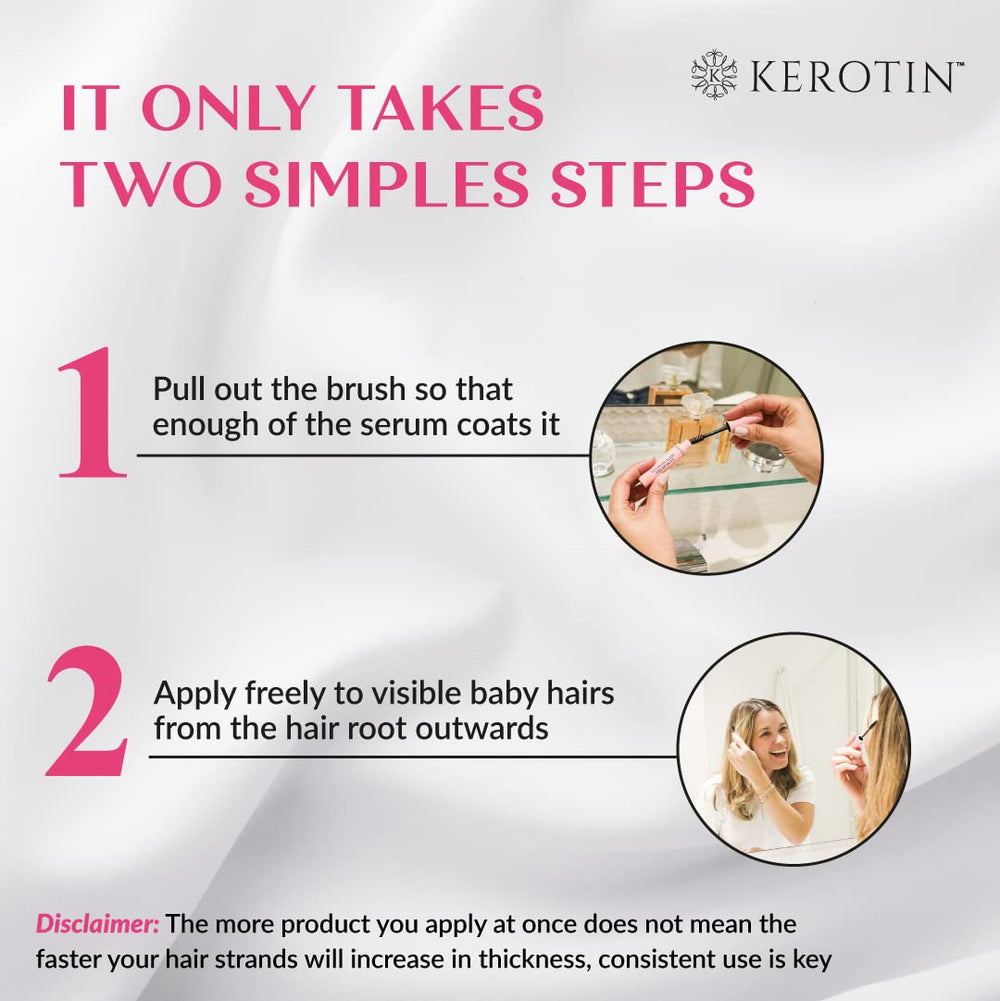 Kerotin Flyaway portable packaging for on-the-go touch ups.