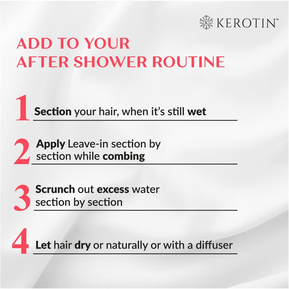 USA-made Kerotin Leave-in Conditioner cruelty-free label.