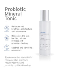 Kerstin Florian Clarifying Probiotic Mineral Tonic application on a cotton pad for cleansing