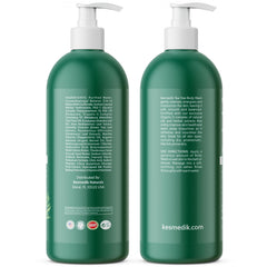 KESMEDIK Tea Tree Body Wash daily-use bottle in bathroom routine.