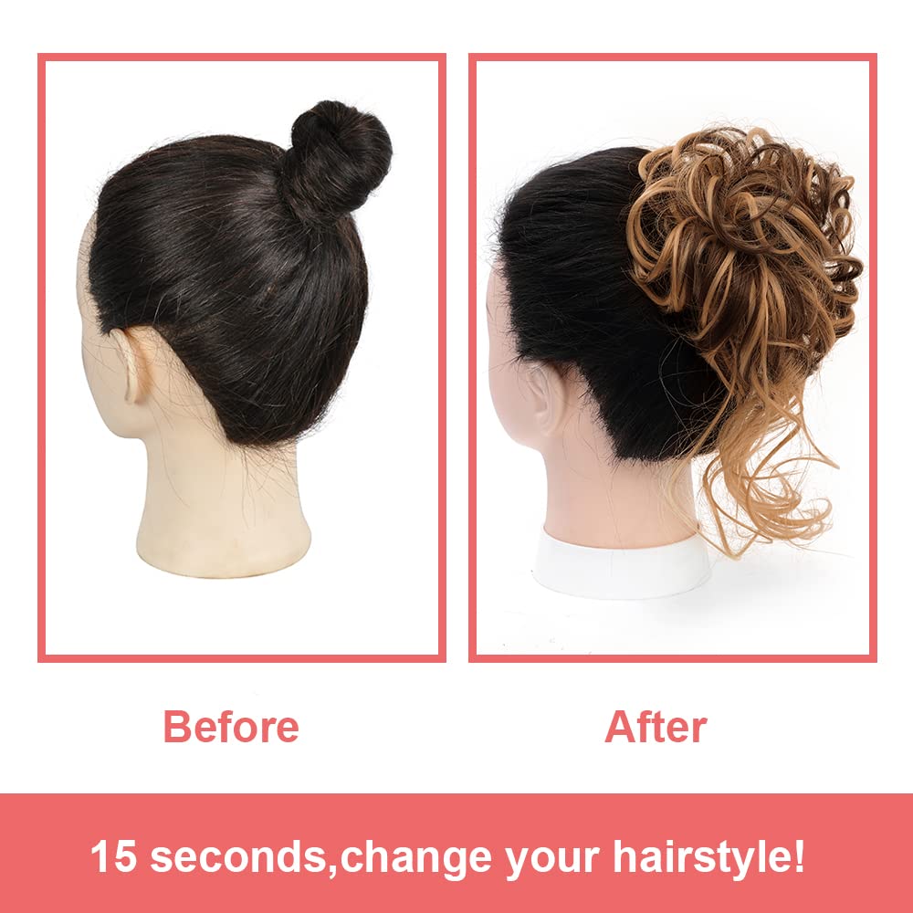 KETHBE bun diameter six inches demonstrates a compact, versatile updo.