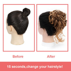 KETHBE bun diameter six inches demonstrates a compact, versatile updo.
