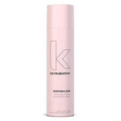 KEVIN.MURPHY BODY.BUILDER bottle close-up showing weightless volumising mousse for all hair types