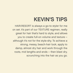 Kevin.Murphy Hair.RESORT sulfate-free formula for all hair types.