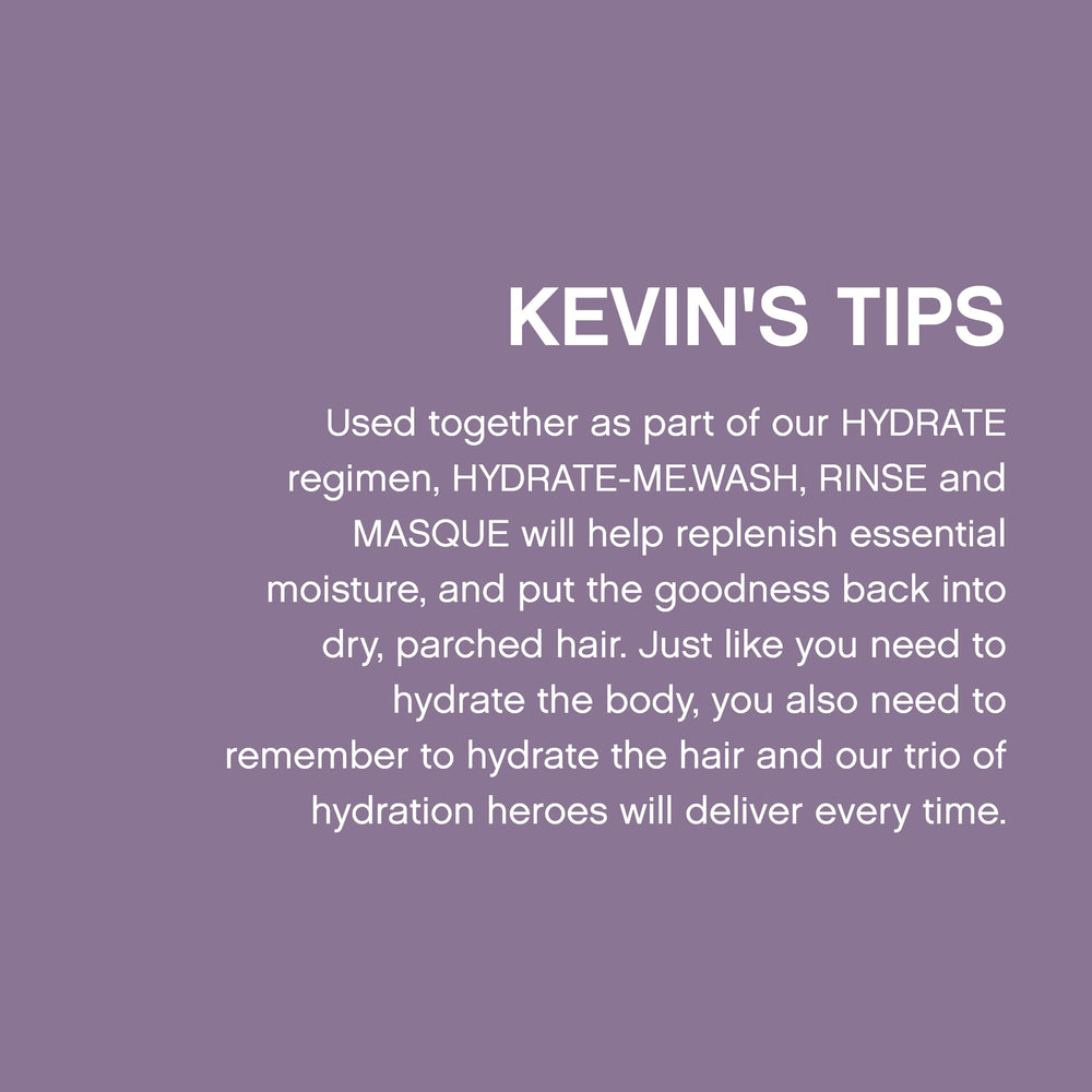 KEVIN.MURPHY Hydrate-Me.Rinse close-up promises lustrous shine.