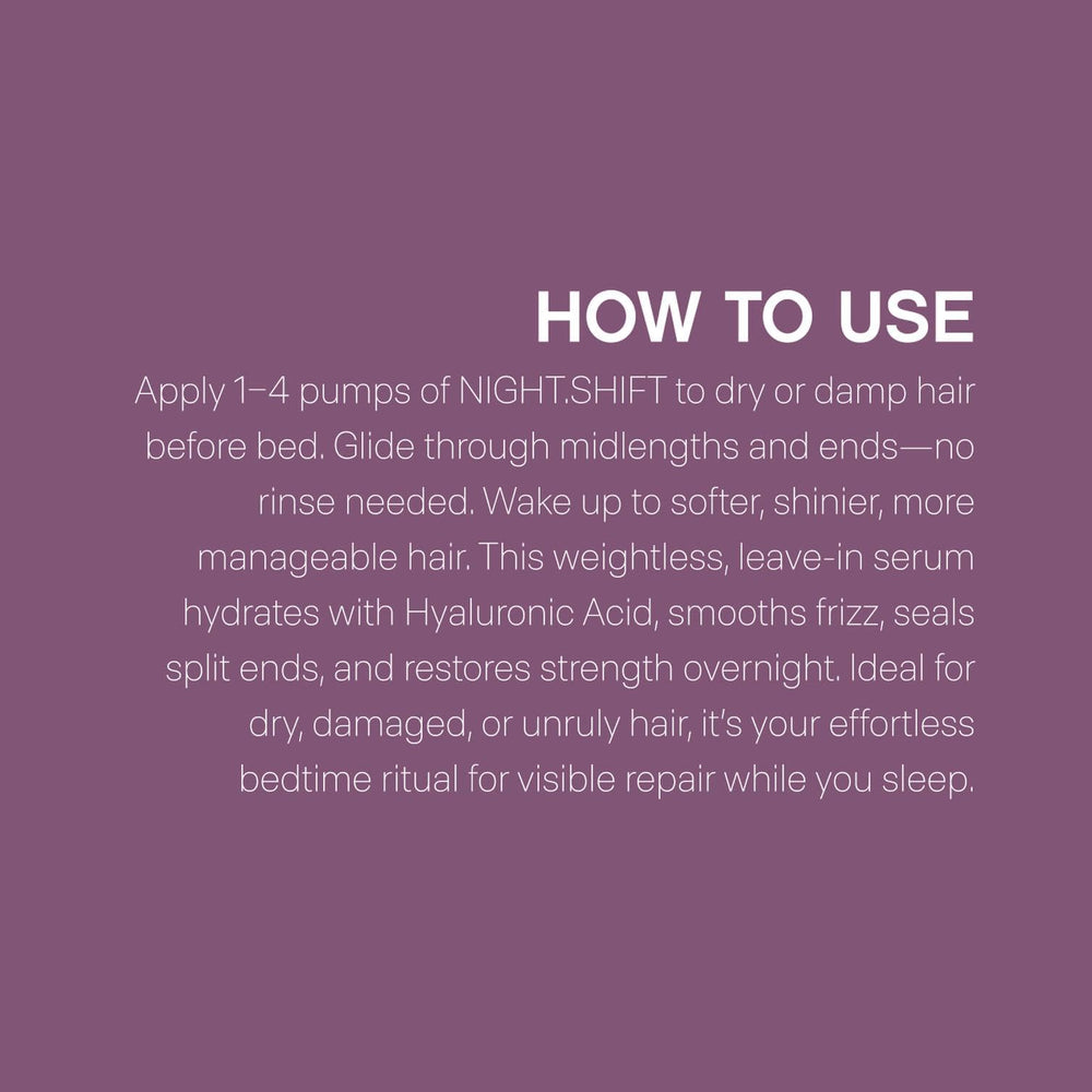 KEVIN.MURPHY Night.Shift fresh scent and lightweight feel on hair.