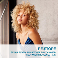 Kevin.MURPHY RE.STORE cleansing application shown as creamy lather for nourishment.