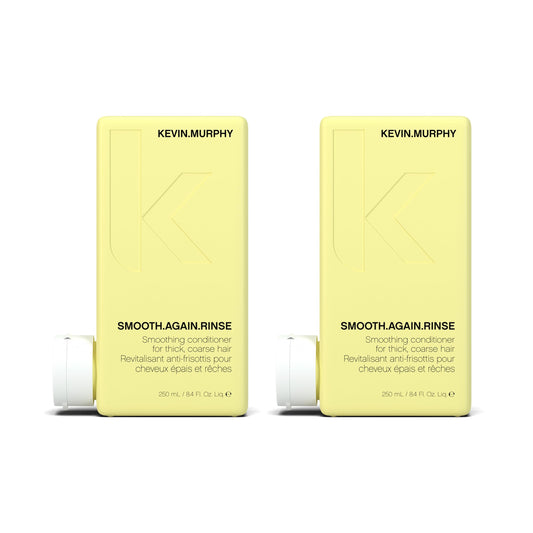KEVIN.MURPHY Smooth.Again Rinse bottle closeup showing smoothing for thick hair.