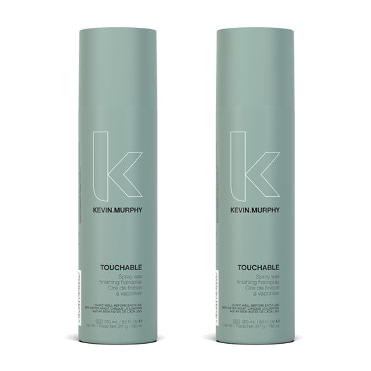 Kevin.MURPHY Touchable Spray Wax Finish bottle shows texture and hold