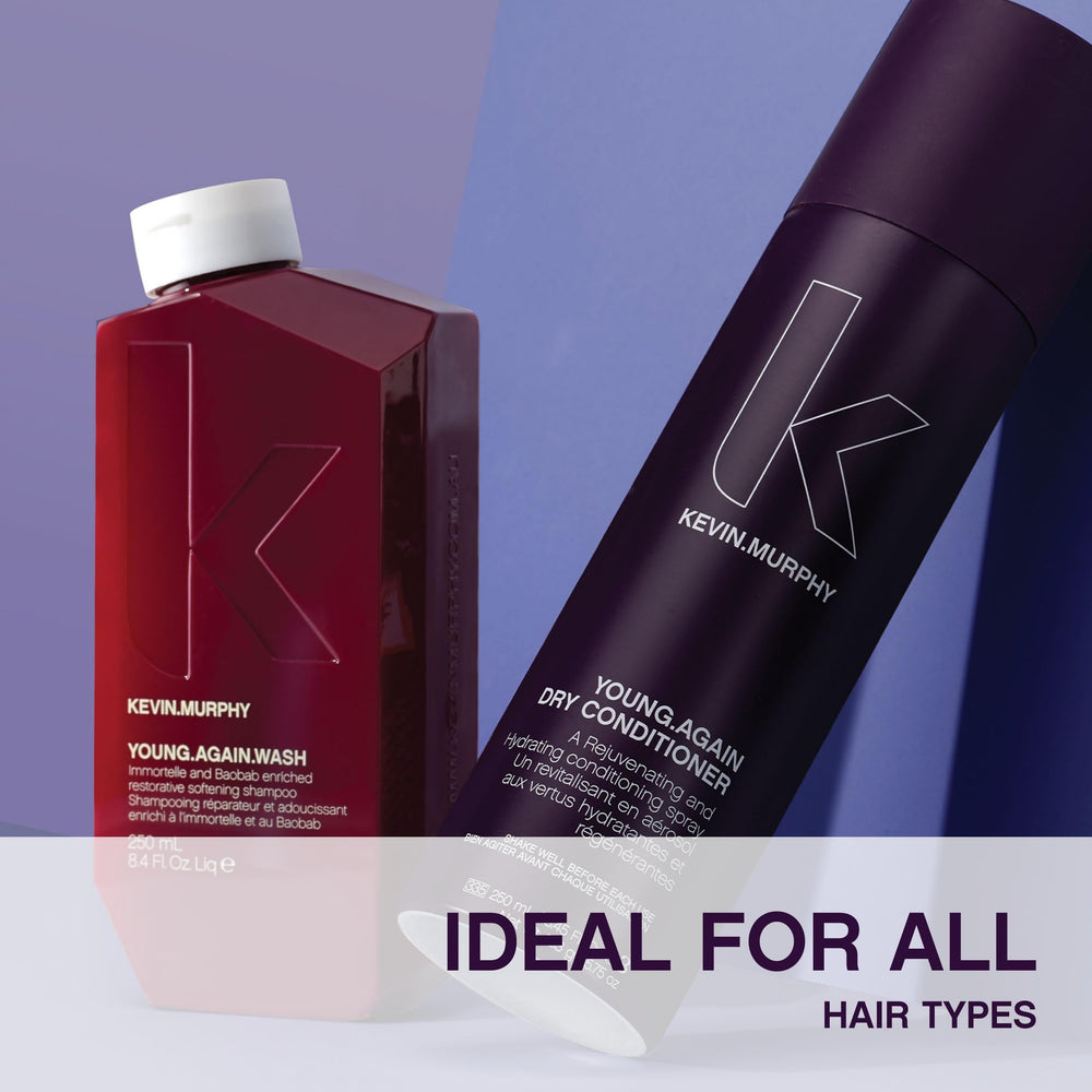 KEVIN.MURPHY Young.Again applied to damp hair for detangling support.