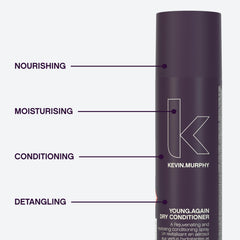 KEVIN.MURPHY Young.Again dry conditioner texture for silky manageability.