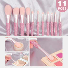 KEYPOWER multipurpose brushes cover foundation to eyeshadow for versatile looks