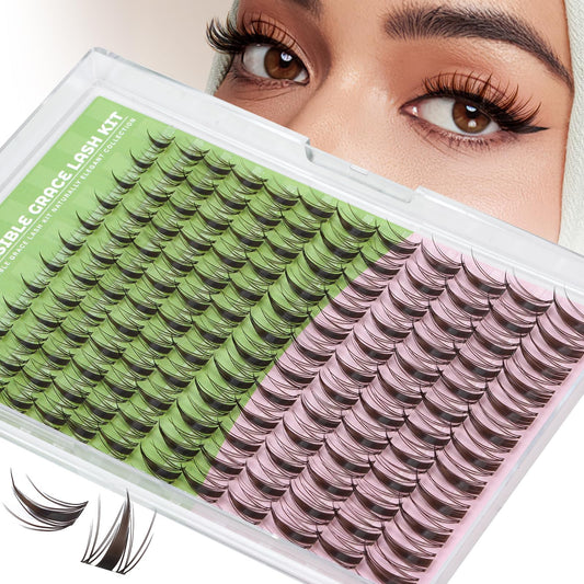 KEYYOU Fairy Brown lash clusters in packaging for easy at home application