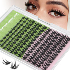 KEYYOU Fairy Chispa Lash Clusters with D Curl for dramatic, long-lasting curls.