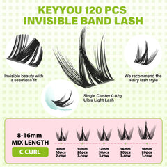 KEYYOU Fairy Chispa Lash Clusters deliver wispy volume for a natural look.