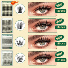 KEYYOU LASH 72-hour hold with compatible waterproof adhesive