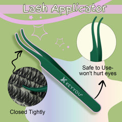 KEYYOU LASH Accessory Card with simple application steps