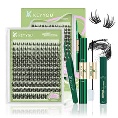 KEYYOU LASH Angel Clusters 144pcs for easy at-home DIY lash extensions