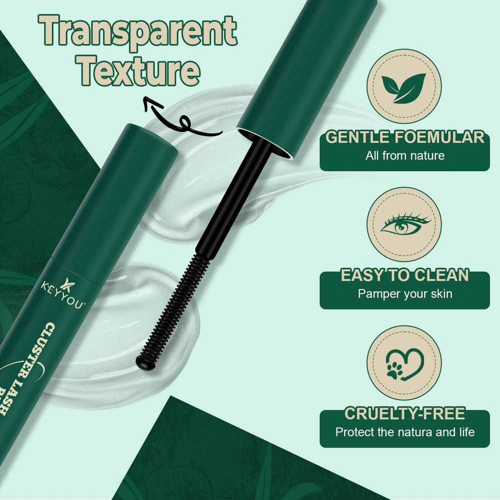KEYYOU LASH lash clusters ready for at-home DIY application.