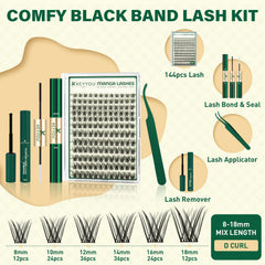 KEYYOU LASH DIY lashes extension kit for quick apply and great results