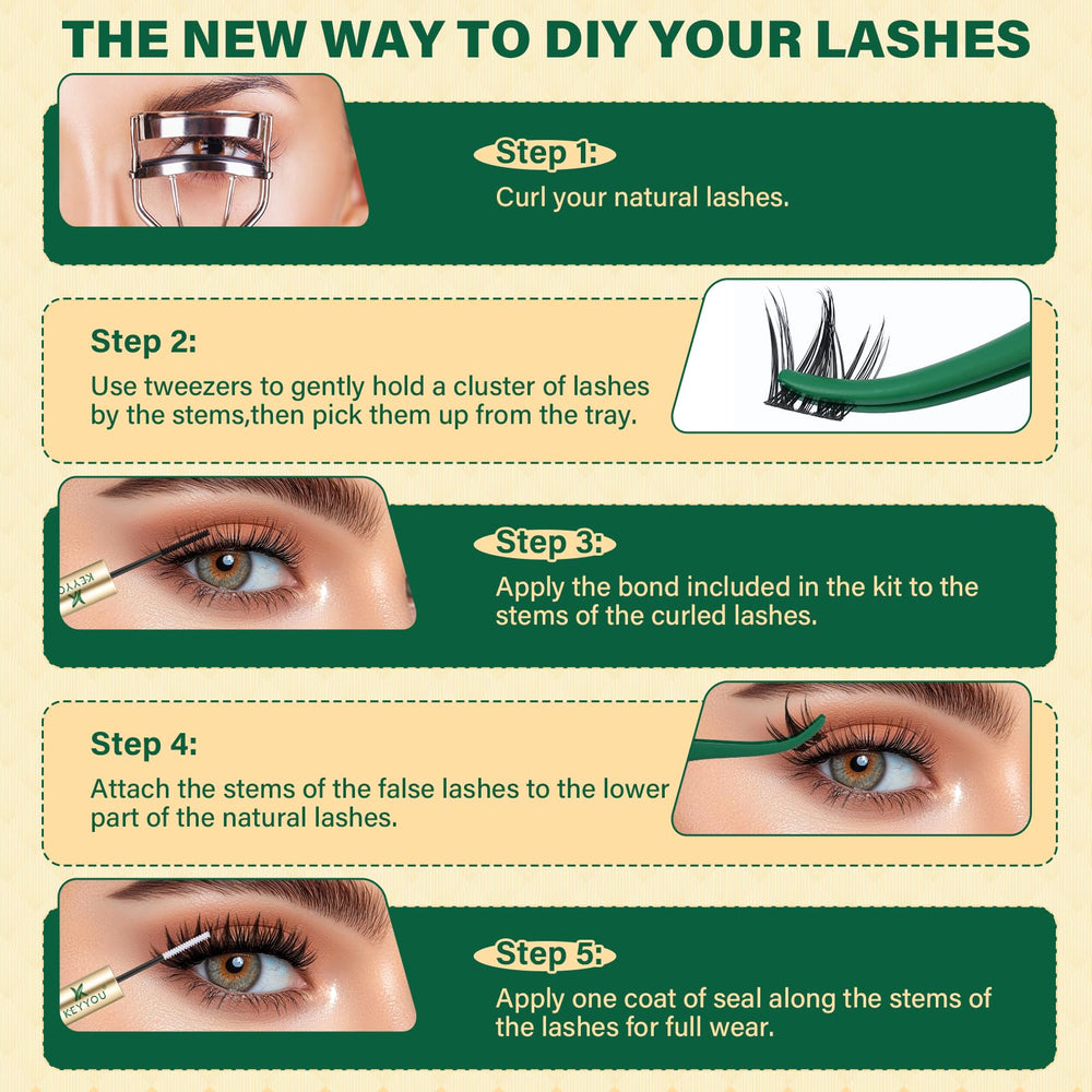KEYYOU LASH packaging box front showcasing value and quality