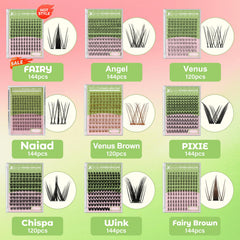 KEYYOU Venus Brown lash-kit waterproof glue for long-lasting hold