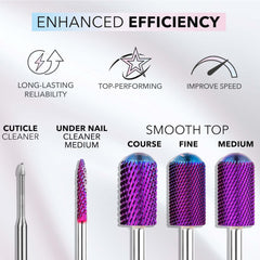 Kiara Sky purple barrel bit for balanced shaping and C-curve