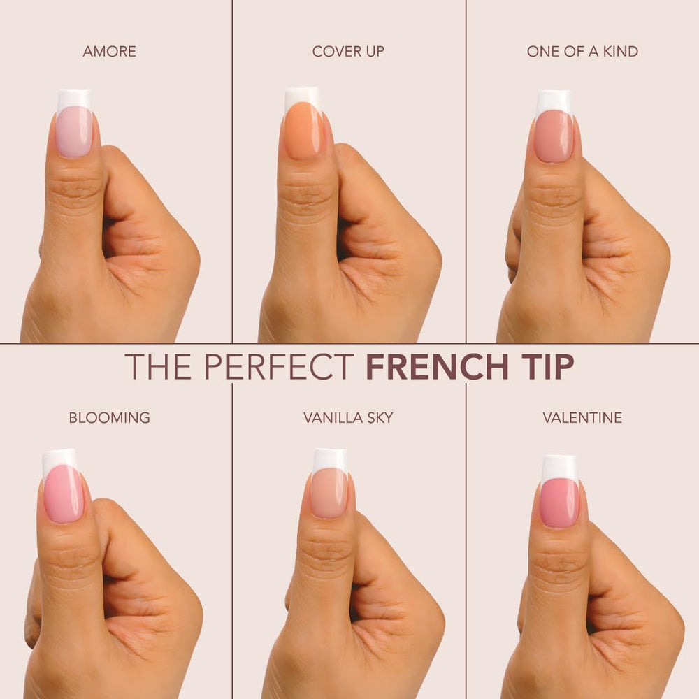 Kiara Sky Coffin Medium Cover Gelly Tips ready for french tips or polish