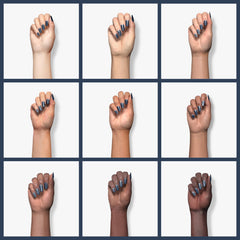 Kiara Sky Dip Powder Chill Pill application on a nail swatch