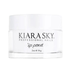 Kiara Sky clear dip powder close-up for encapsulation and color protection on nails.