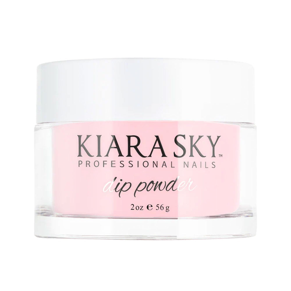 Kiara Sky dip powder jar in medium pink for French nails.
