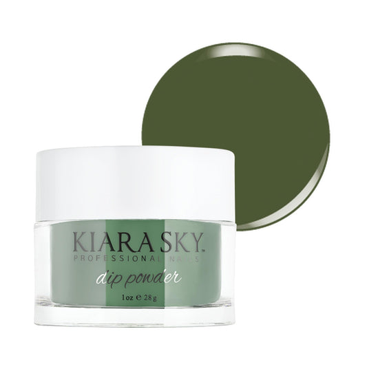 Kiara Sky Green Tones Hush Hush bottle offers a smooth, natural finish.