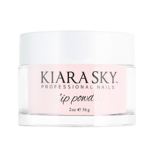 Kiara Sky Dip Powder Light Pink bottle close-up for soft French tips.