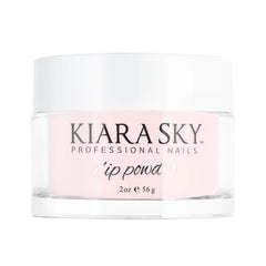 Kiara Sky Dip Powder Light Pink bottle close-up for soft French tips.