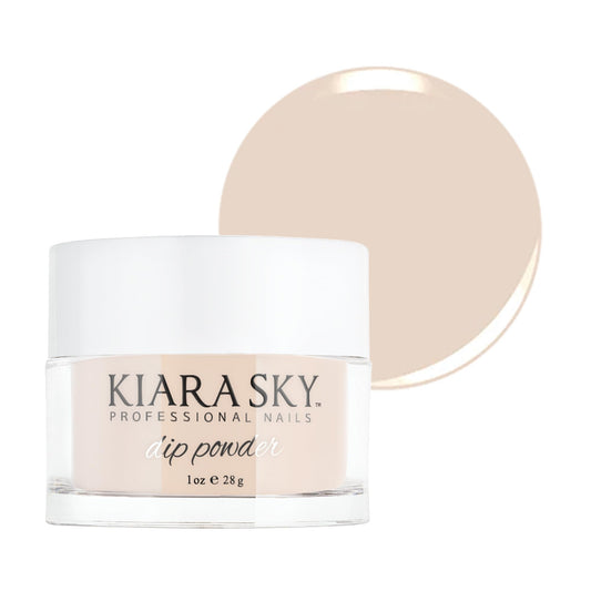 Kiara Sky Something Sweet nude tones swatch for long-lasting nails.