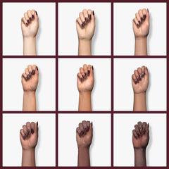 Kiara Sky Dip Powder Purple Tones nails with a glossy finish and depth.