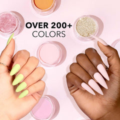 Kiara Sky Rage The Night Away Shimmer full manicure look shows versatile red tones