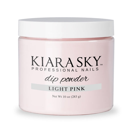 Kiara Sky dip powder refill in light pink 10oz for easy reloading and long-lasting color