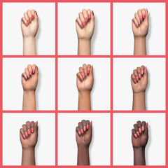 Kiara Sky Roses Are Red nail art close-up demonstrates bold color for creative designs.