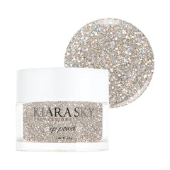 Kiara Sky dip powder Silver Tones glitter for a selfie-ready manicure