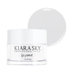 Kiara Sky Frosted Sugar dip powder bottle, premium white shade