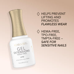 Kiara Sky Step 1 Prep on nail surface supports cleaner bonding and better wear
