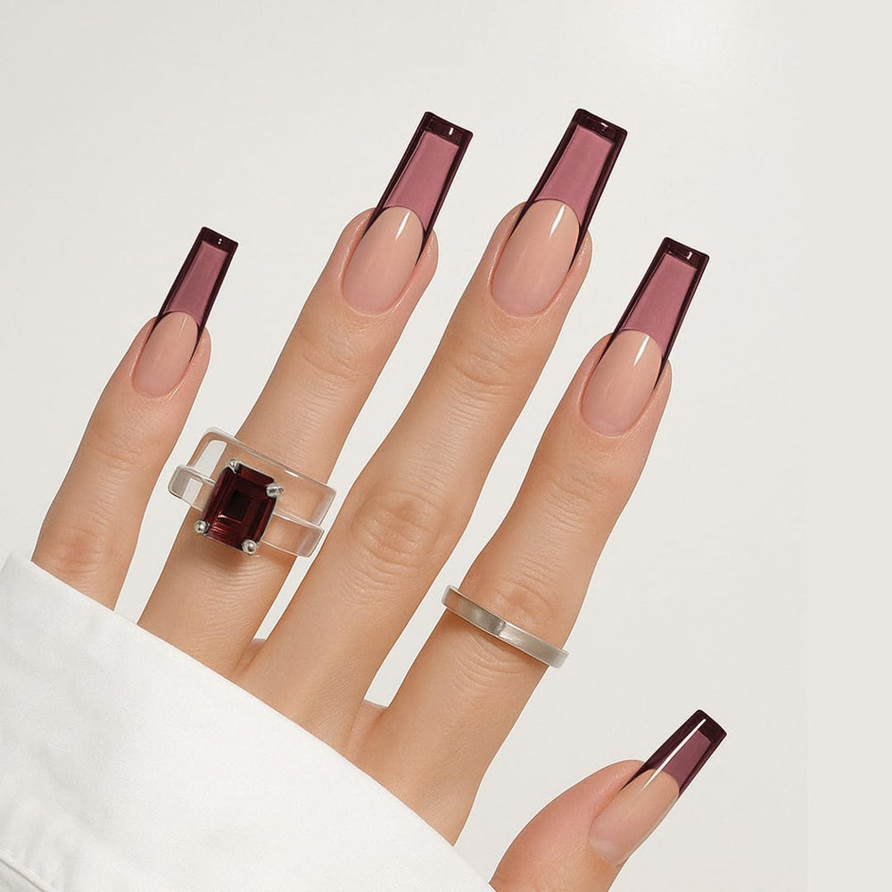 Kiara Sky Jelly Tints Glampire nails-application delivers smooth, even coverage for beginners