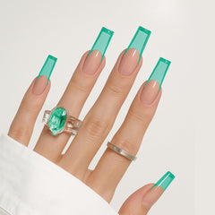 KIARA SKY Jelly Tints teal wash swatch highlights a sheer, refreshing color.