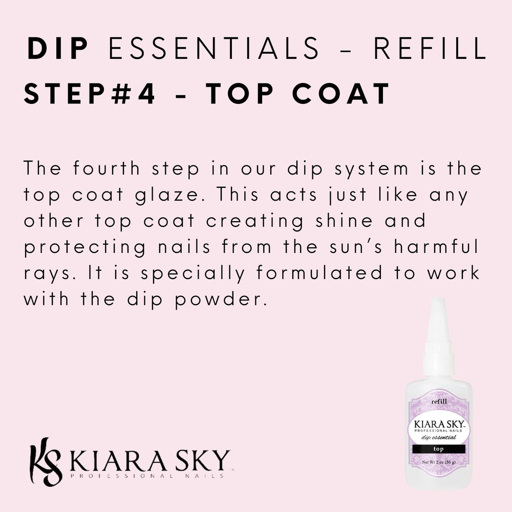 Kiara Sky top coat with mess-free spout for precise application.