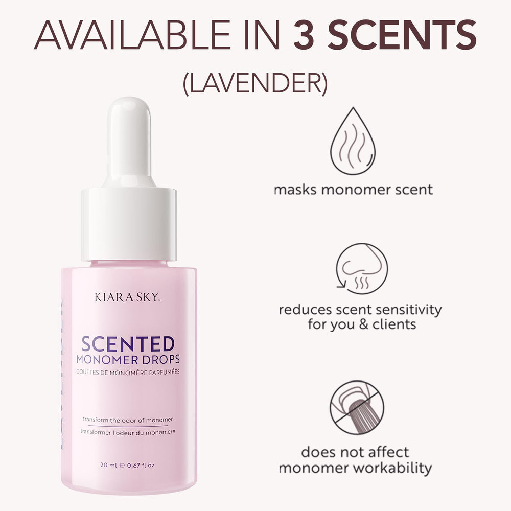 KIARA SKY Liquid Monomer Odor Neutralizer application bottle for controlled scent management